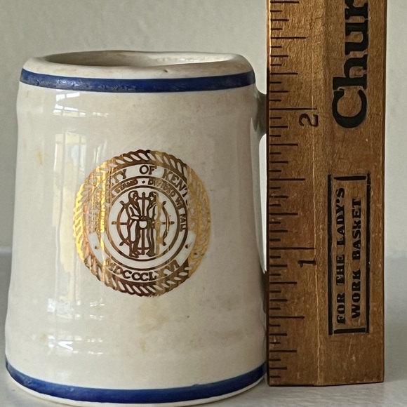 1950s Vintage University of Kentucky miniature beer stein toothpick holder EUC - Picture 2 of 10
